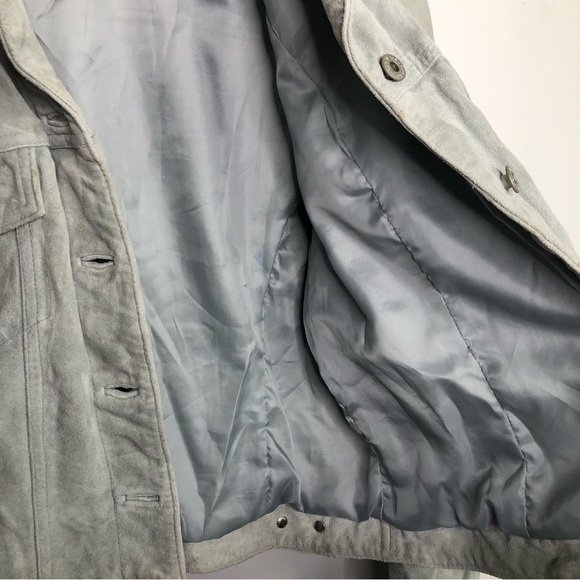 Gap Powder Blue Suede Jacket - Picture 11 of 15